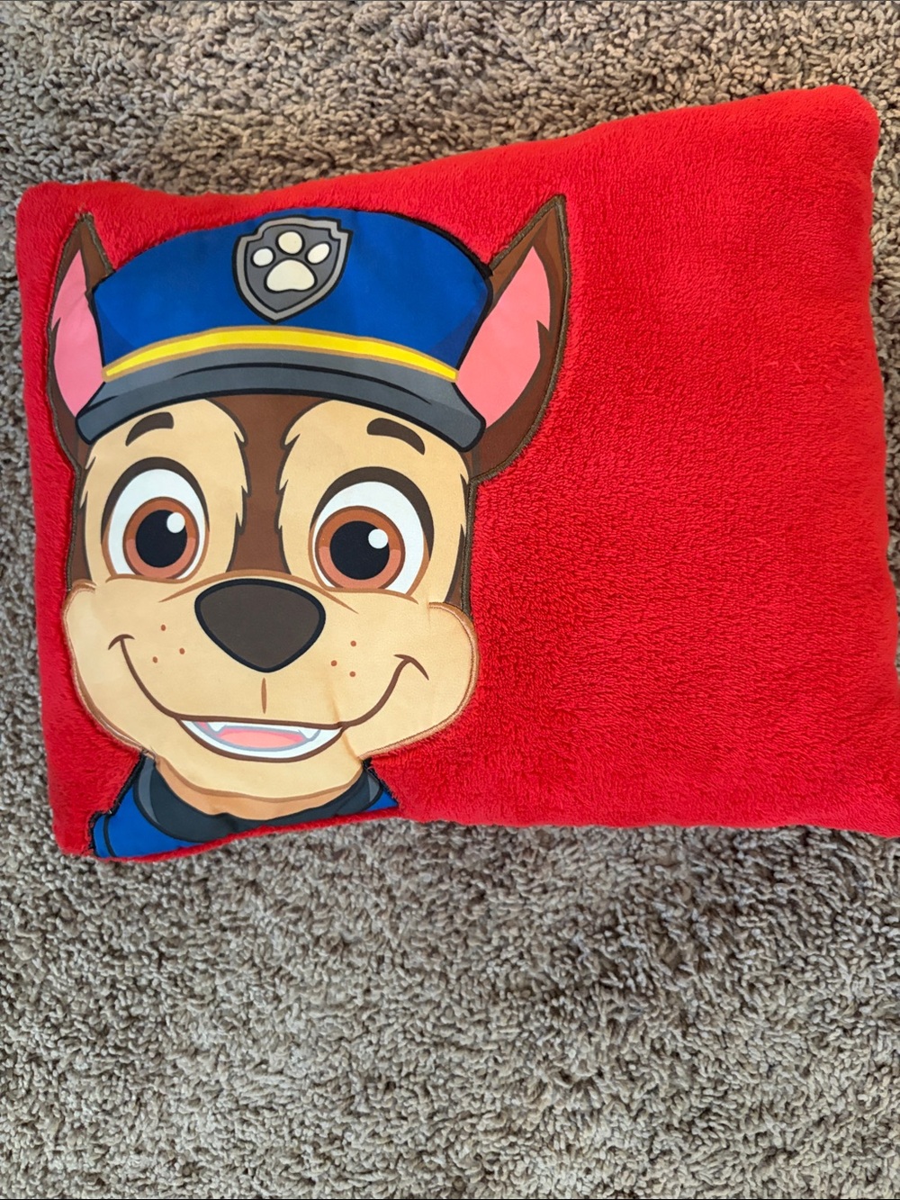 Red Chase Paw Patrol Kids Character Plush Pillow